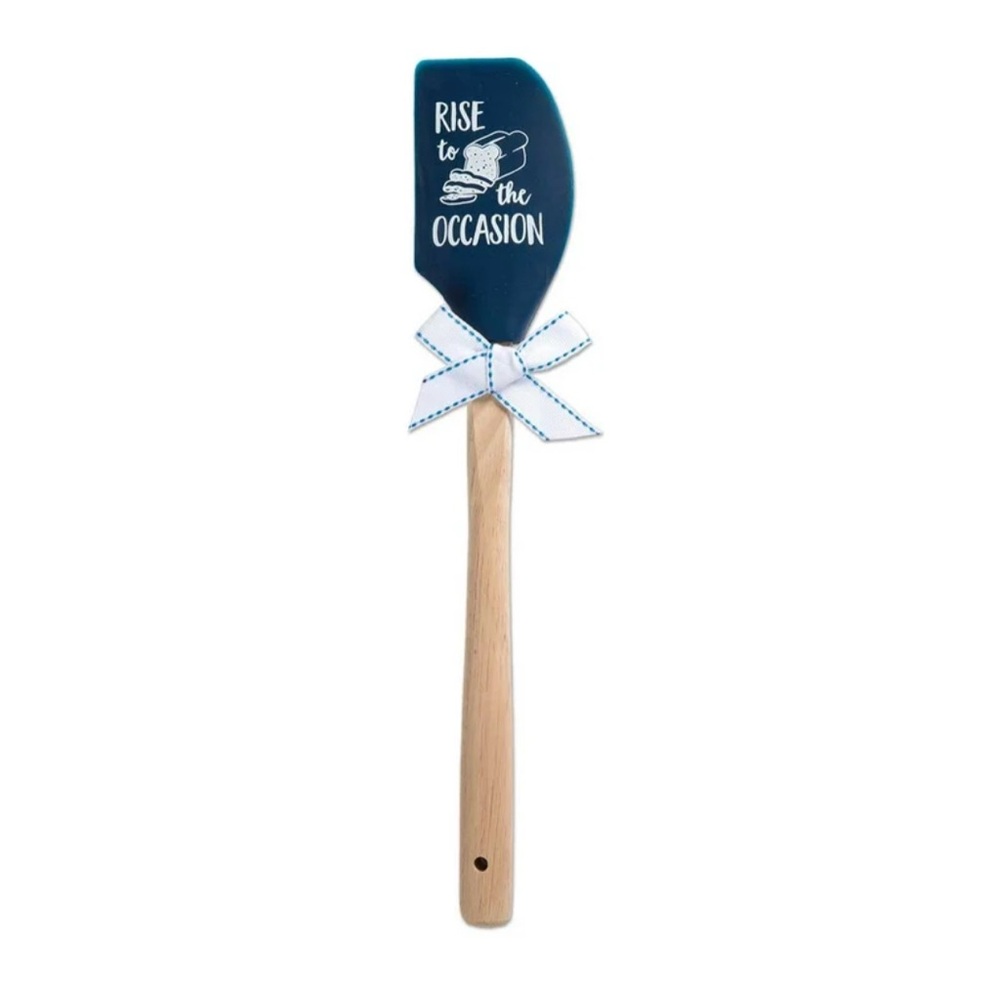 NWT Brownlow Blue Silicone Wooden “Rise to the Occasion” Measurement Spatula